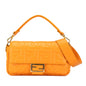 Fendi Zucca Embossed Leather Baguette Satchel (SHG-yIkxmI) Rovelle Bags