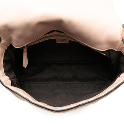 Fendi Zucca Embossed Leather Baguette Satchel Rovelle Bags