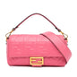 Fendi Baguette Leather Red Shoulder Bag Style 2 Rovelle Bags