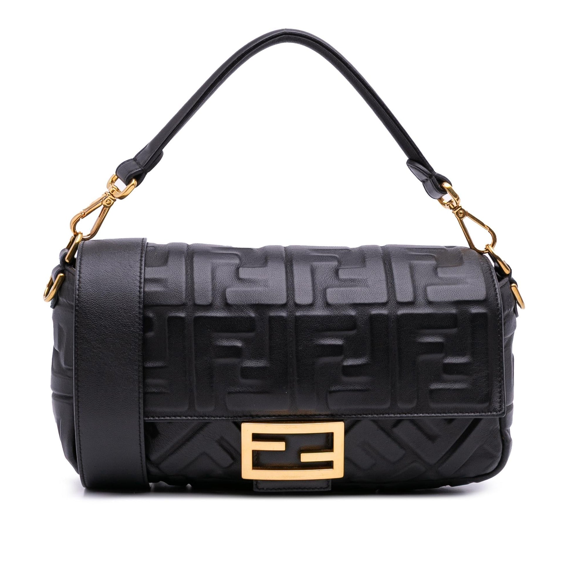 Fendi Baguette Leather Red Shoulder Bag Style 52 Rovelle Bags
