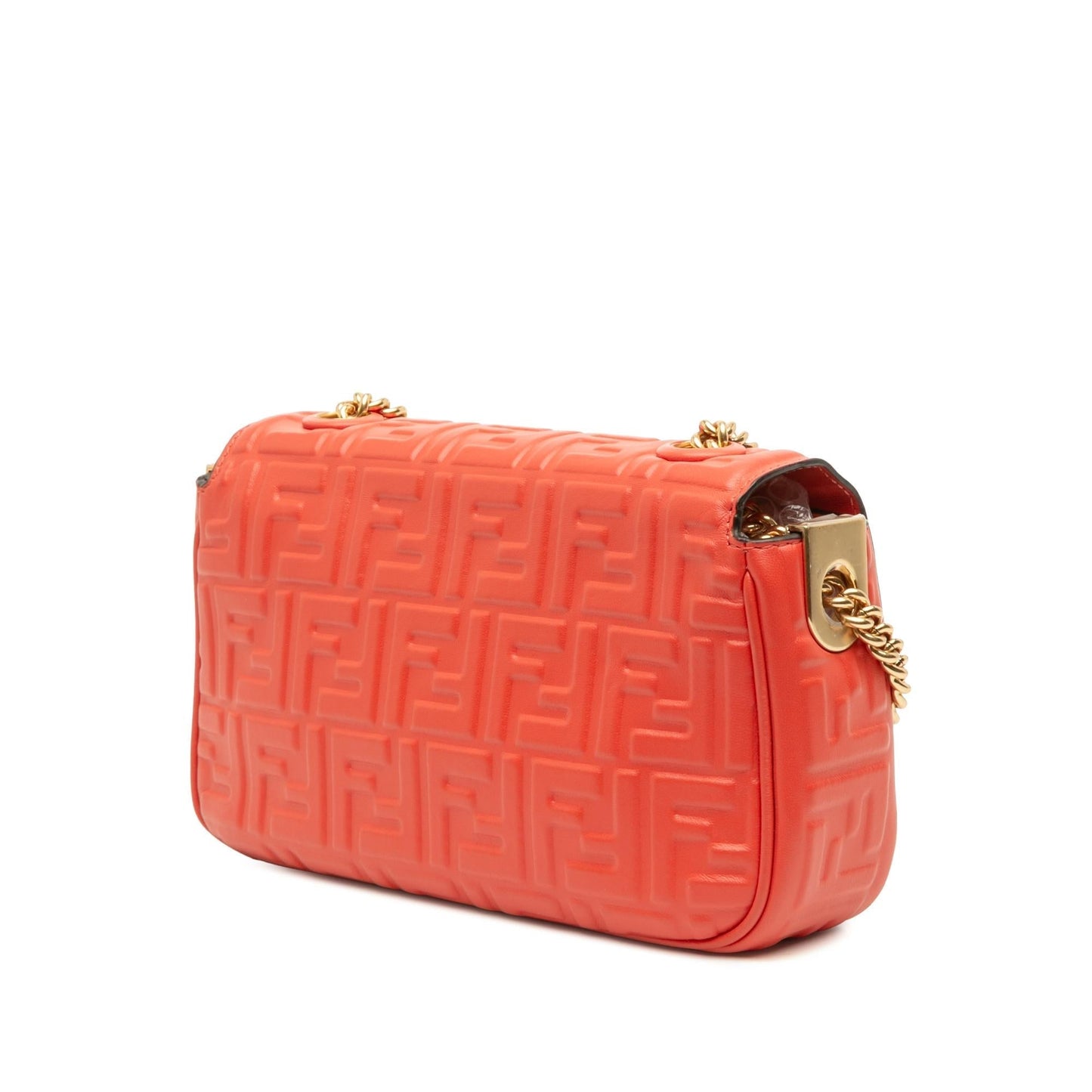 Fendi Baguette Leather Red Shoulder Bag Style 63 Rovelle Bags