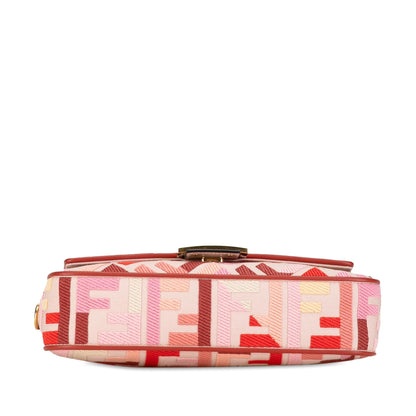 Fendi Zucca Embroidered Baguette Satchel (SHG-PGUpqD) Rovelle Bags