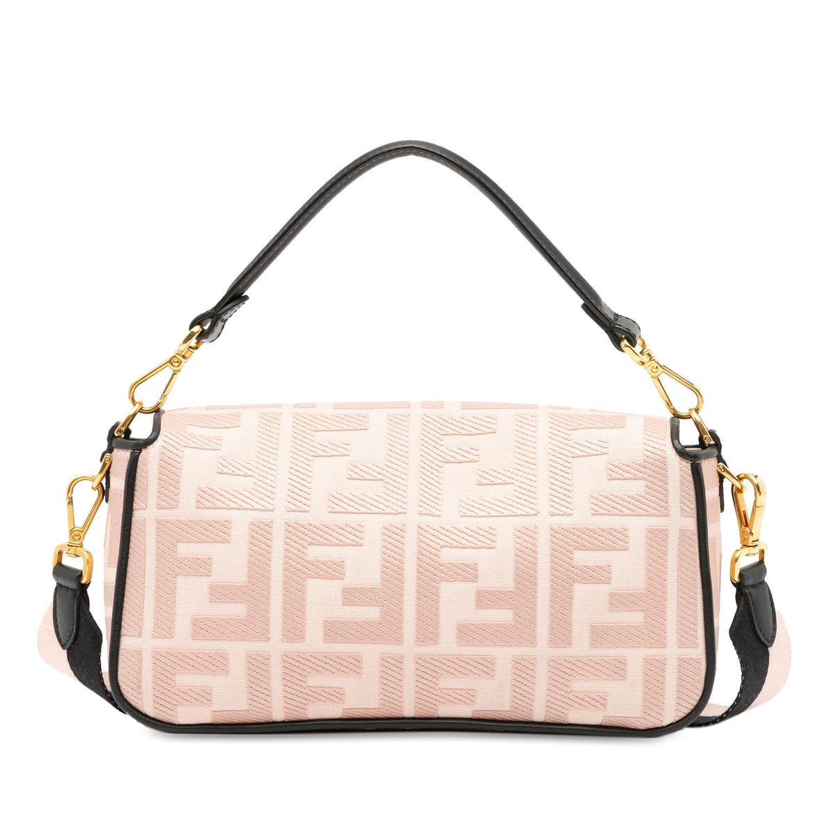 Fendi Zucca Embroidered Baguette Satchel Rovelle Bags