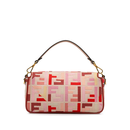 Fendi Zucca Embroidered Baguette Satchel (SHG-WloGCz) Rovelle Bags