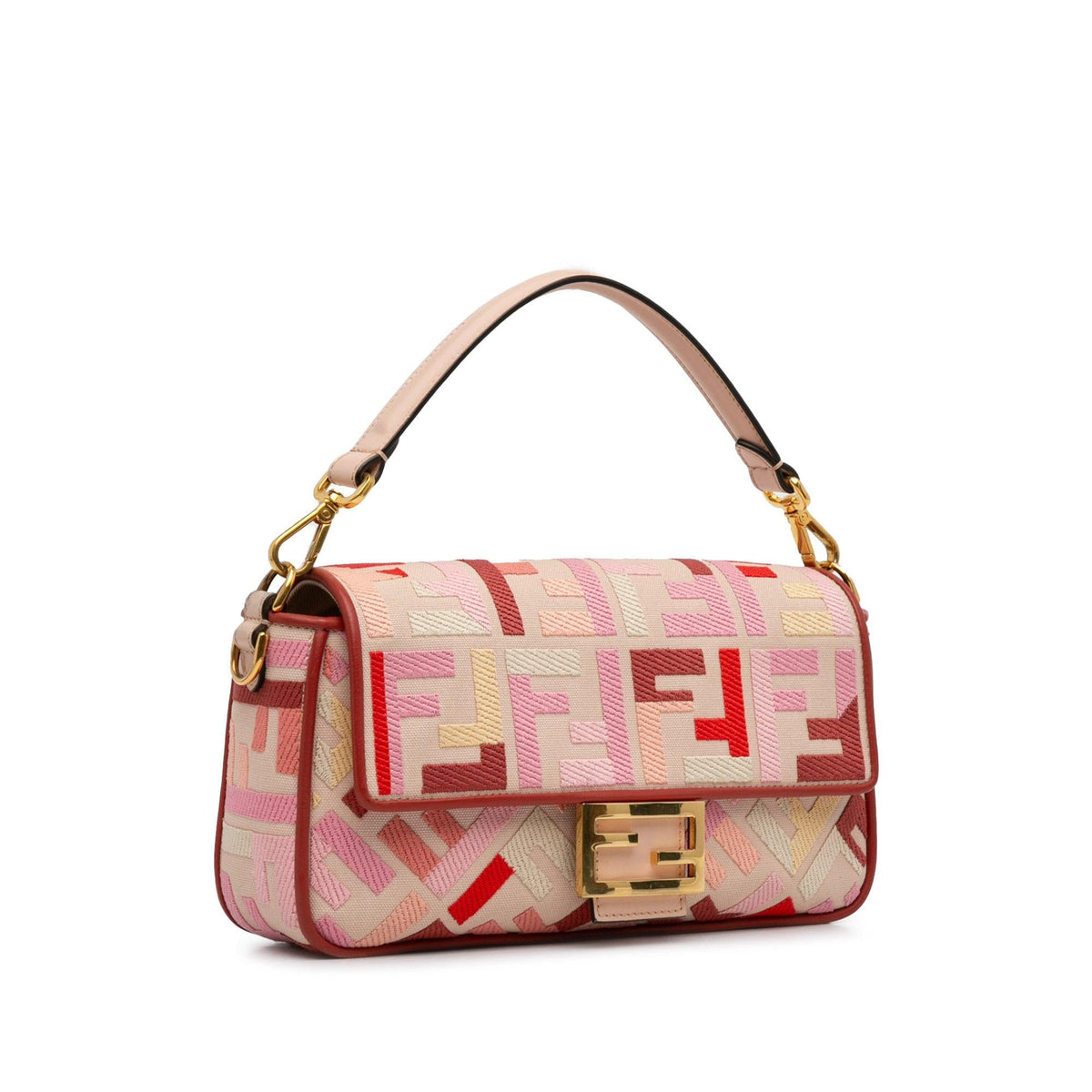 Fendi Zucca Embroidered Baguette Satchel (SHG-WloGCz) Rovelle Bags