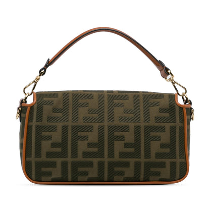 Fendi Zucca Embroidered Baguette Satchel (SHG-DLYg5k) Rovelle Bags
