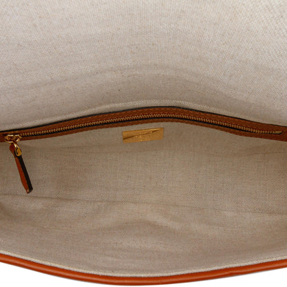 Fendi Zucca Embossed Baguette Satchel Shg-Gboflu Rovelle Bags