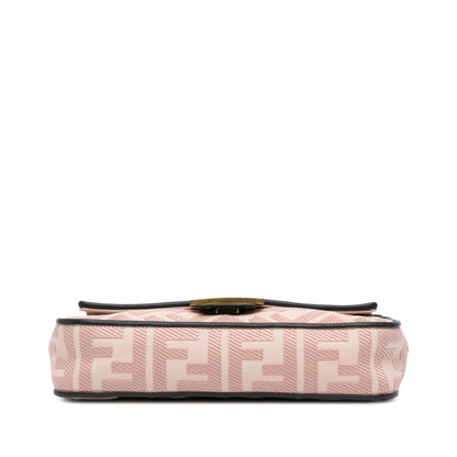 Fendi Baguette Canvas Red Shoulder Bag Rovelle Bags