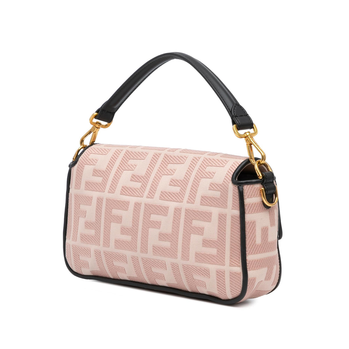 Fendi Baguette Canvas Red Shoulder Bag Rovelle Bags
