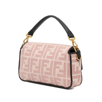 Fendi Baguette Canvas Red Shoulder Bag Rovelle Bags