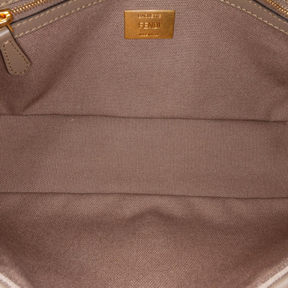 Fendi Large Zucca Embossed Leather Baguette Satchel Shg-Jlanxb Rovelle Bags