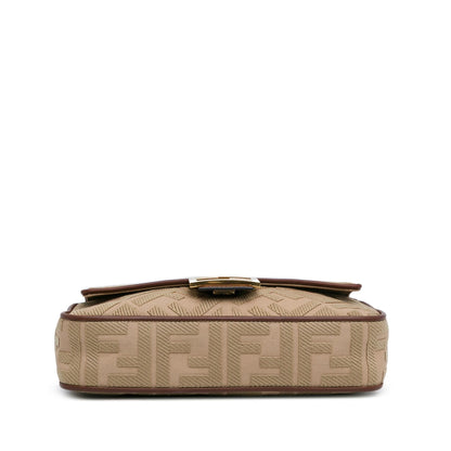Fendi Baguette Canvas Red Shoulder Bag Canvas Rovelle Bags