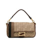 Fendi Baguette Canvas Red Shoulder Bag Canvas Rovelle Bags