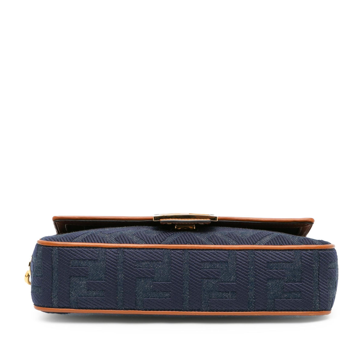 Fendi Zucca Embroidered Denim Baguette Satchel (SHG-1q9dga) Rovelle Bags