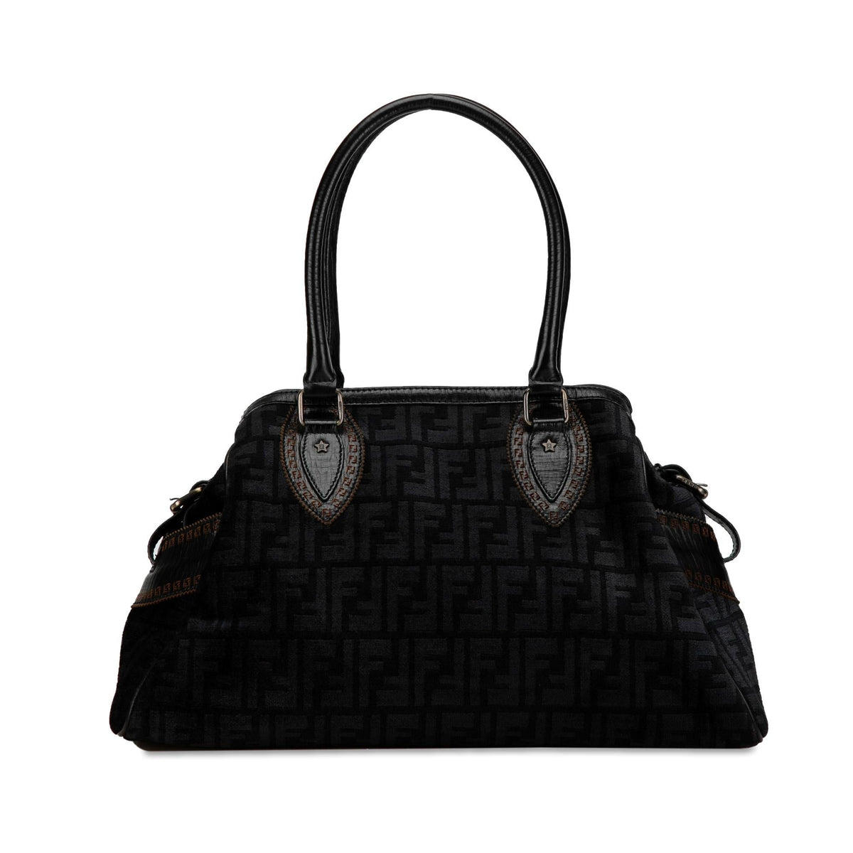 Fendi Zucca Etniko Canvas Handbag (SHG-Uh4Z1z) Rovelle Bags