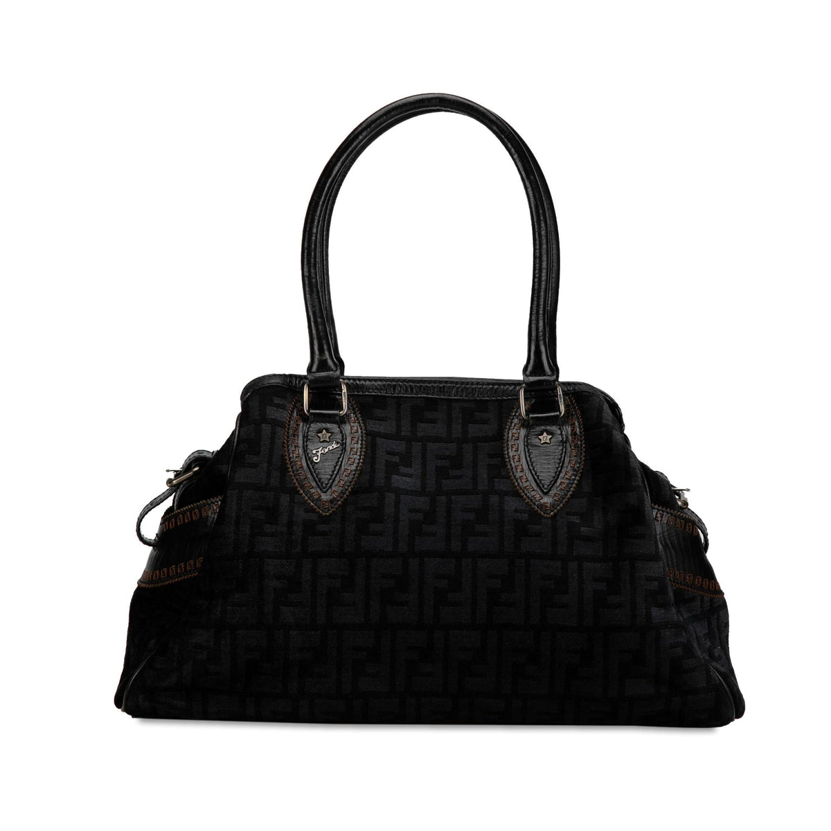 Fendi Zucca Etniko Canvas Handbag (SHG-Uh4Z1z) Rovelle Bags