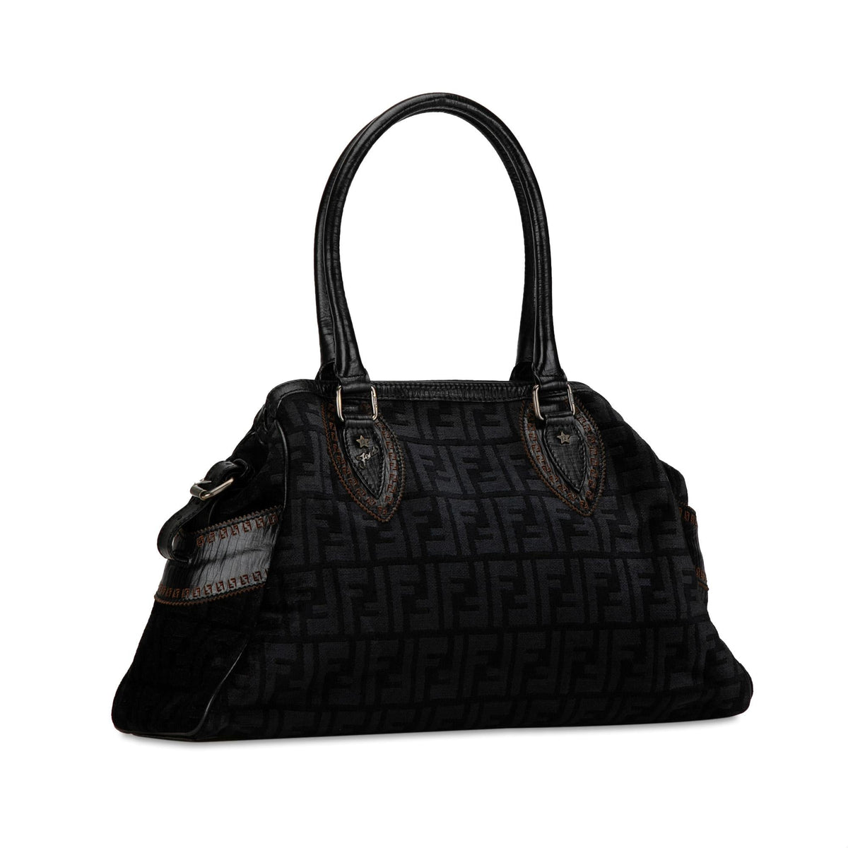 Fendi Zucca Etniko Canvas Handbag (SHG-Uh4Z1z) Rovelle Bags