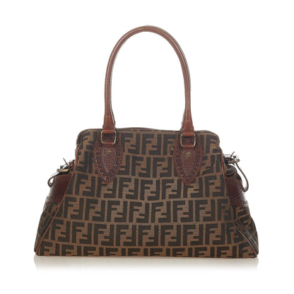 Fendi Zucca Etniko Canvas Shoulder Bag (SHG-26423) Rovelle Bags