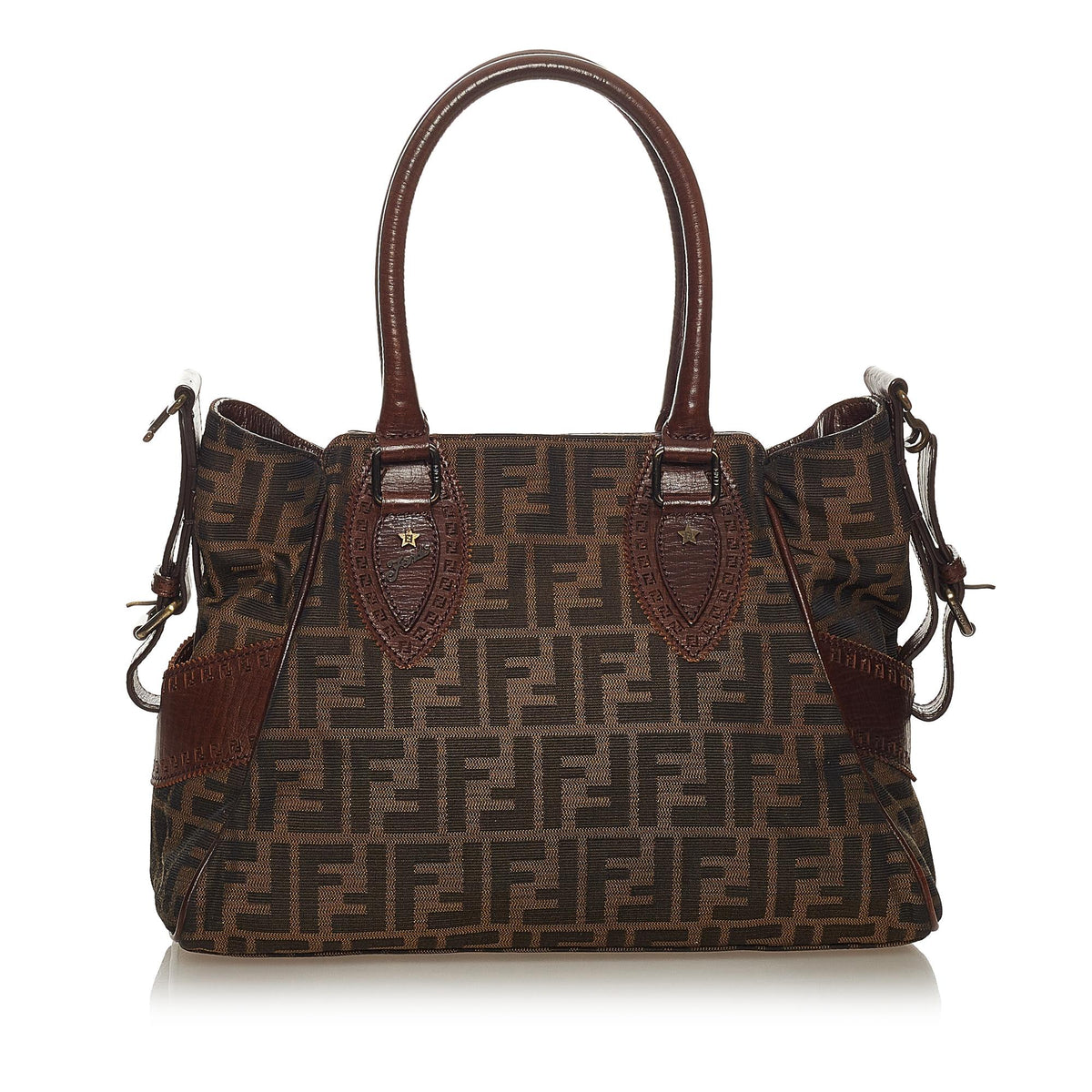Fendi Zucca Etniko Canvas Shoulder Bag (SHG-27464) Rovelle Bags