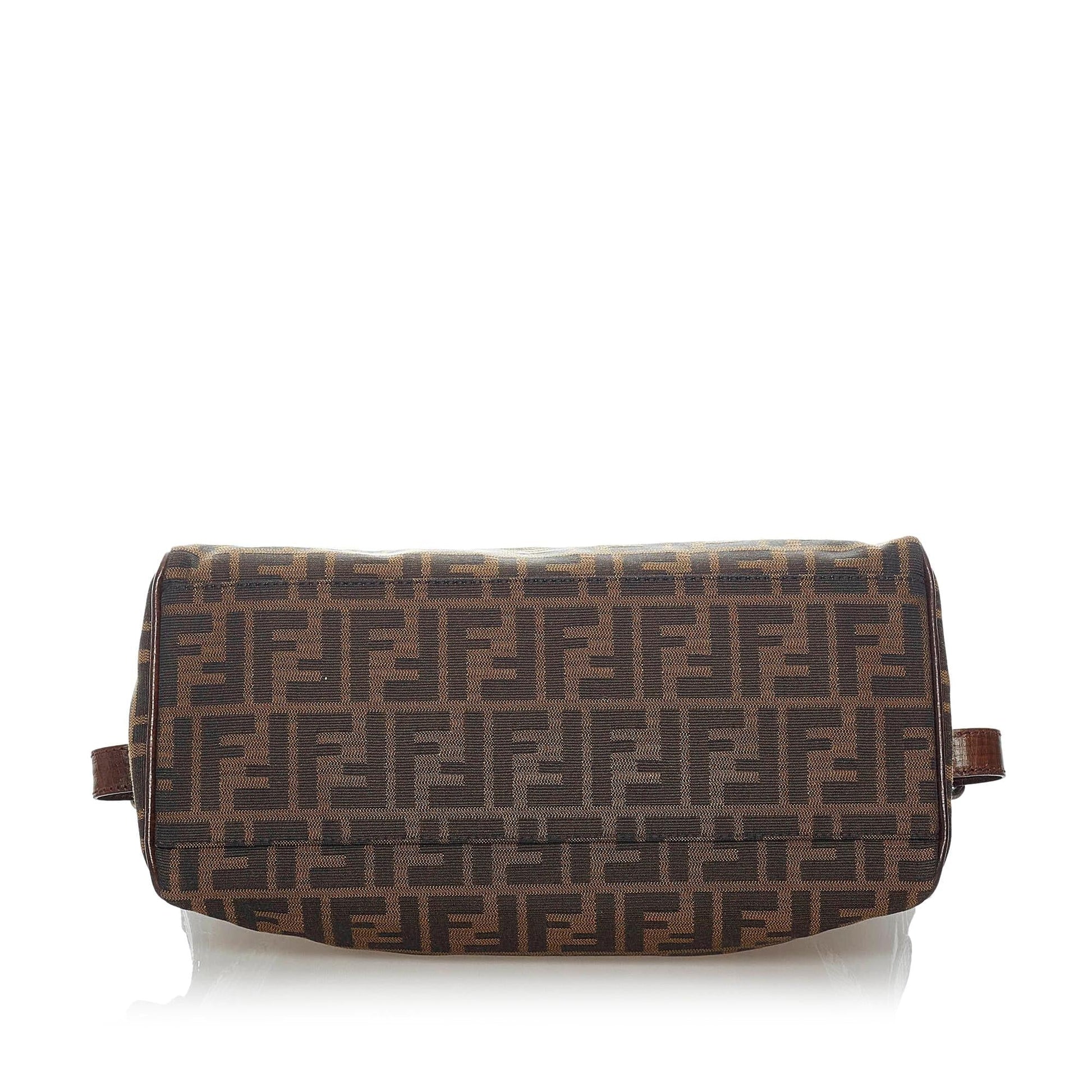 Fendi Zucca Etniko Canvas Shoulder Bag (SHG-33388) Rovelle Bags