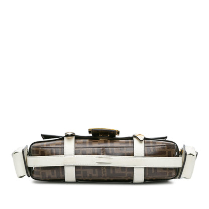 Fendi Zucca Glazed Fabric Cage Baguette Satchel Rovelle Bags