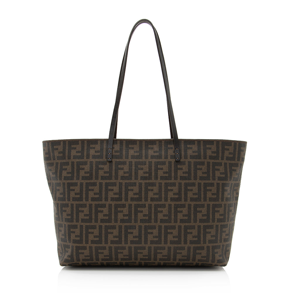 Fendi Zucca Medium Roll Tote (SHF-20323) Rovelle Bags