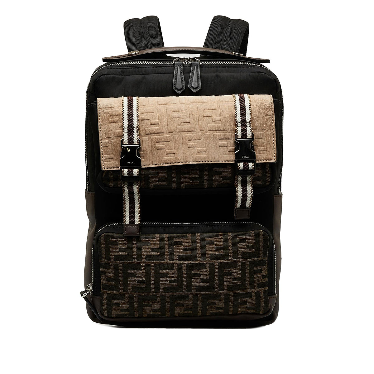 Fendi Zucca Multi Pocket Backpack (SHG-3ODPhV) Rovelle Bags