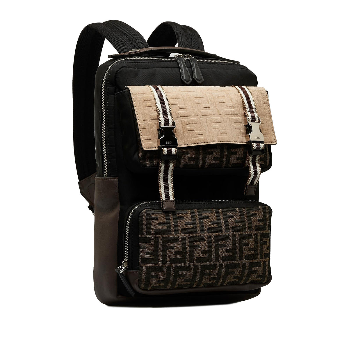 Fendi Zucca Multi Pocket Backpack (SHG-3ODPhV) Rovelle Bags