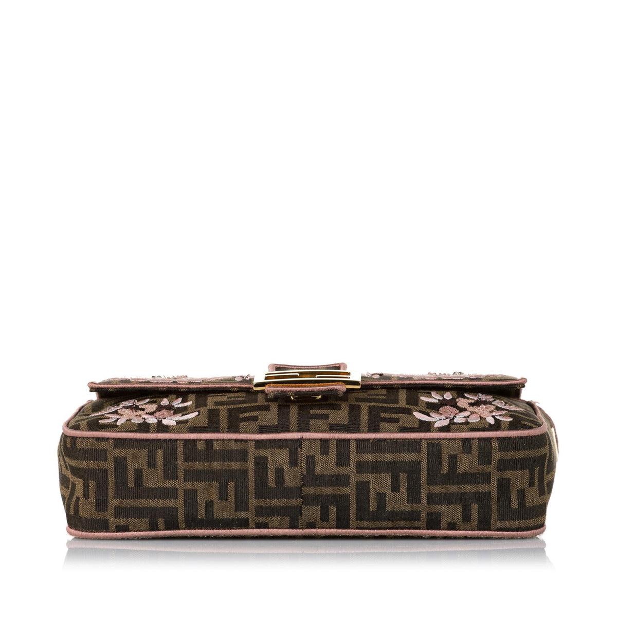 Fendi Zucca Paisley Embroidery Baguette (SHG-35412) Rovelle Bags