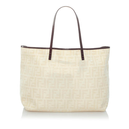 Fendi Zucca Roll Coated Canvas Tote Bag (SHG-31317) Rovelle Bags