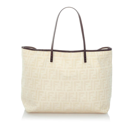 Fendi Zucca Roll Coated Canvas Tote Bag (SHG-31317) Rovelle Bags