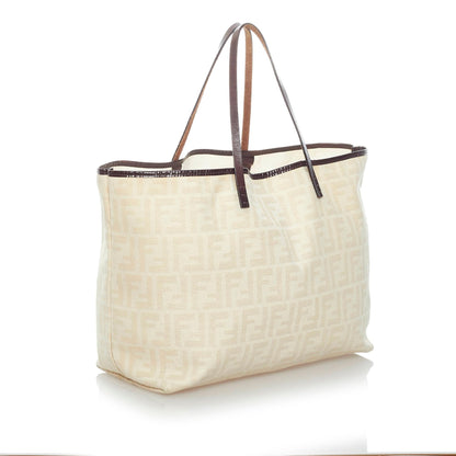 Fendi Zucca Roll Coated Canvas Tote Bag (SHG-31317) Rovelle Bags