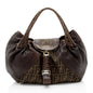 Fendi Zucca Tortuga Leather Spy Satchel (SHF-ls4Vha) Rovelle Bags