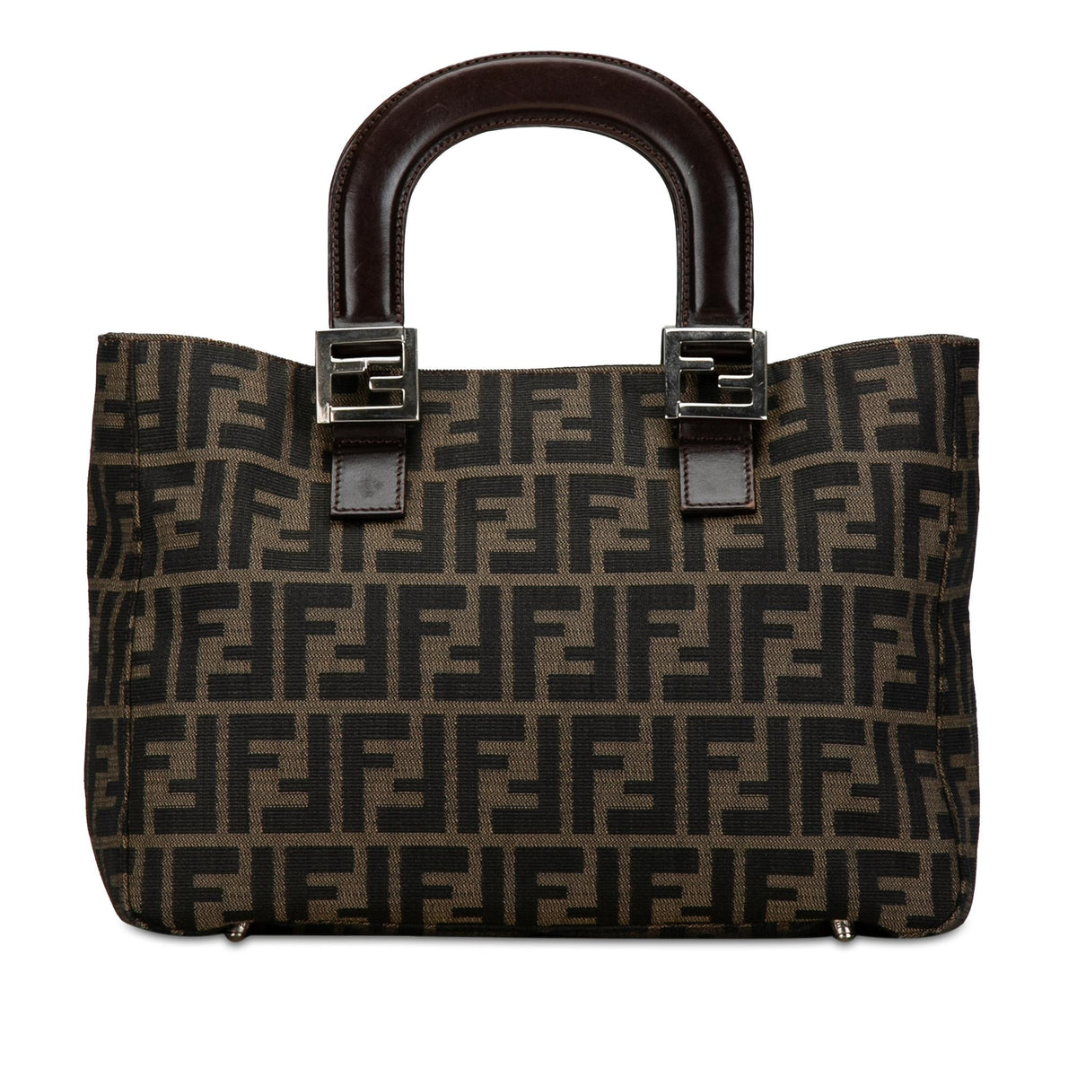 Fendi Zucca Twins Canvas Handbag (SHG-OGbi0G) Rovelle Bags