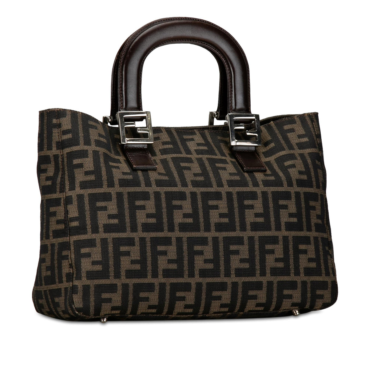 Fendi Zucca Twins Canvas Handbag (SHG-OGbi0G) Rovelle Bags