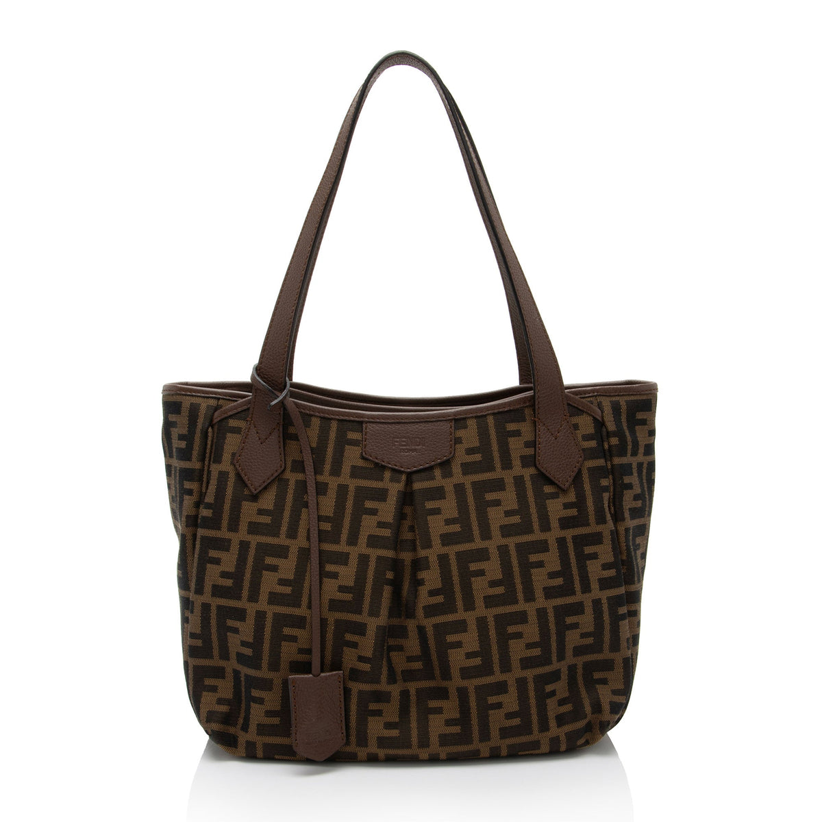 Fendi Zucca Vitello Artic Shopping Tote (SHF-h2JnoL) Rovelle Bags