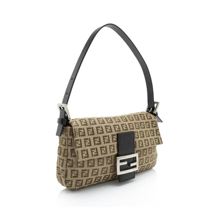 Fendi Zucchino Baguette Shoulder Bag (SHF-cdP0VZ) Rovelle Bags