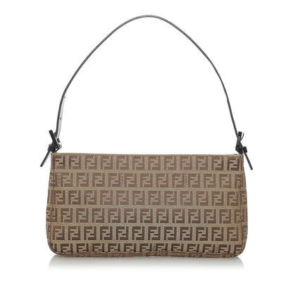 Fendi Zucchino Canvas Baguette (SHG-29391) Rovelle Bags