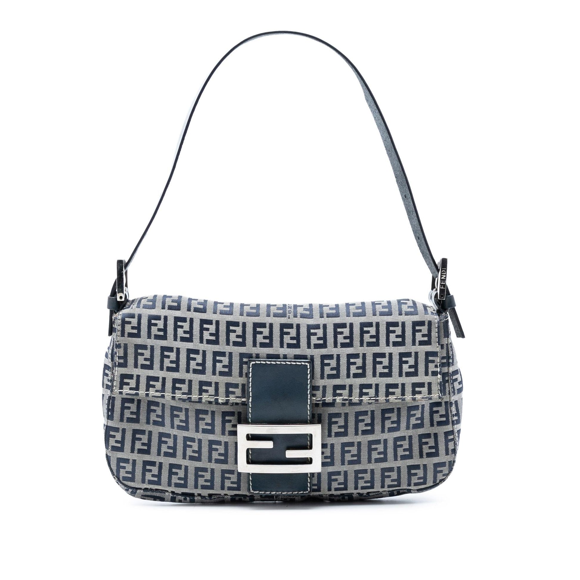 Fendi Zucchino Canvas Baguette Rovelle Bags