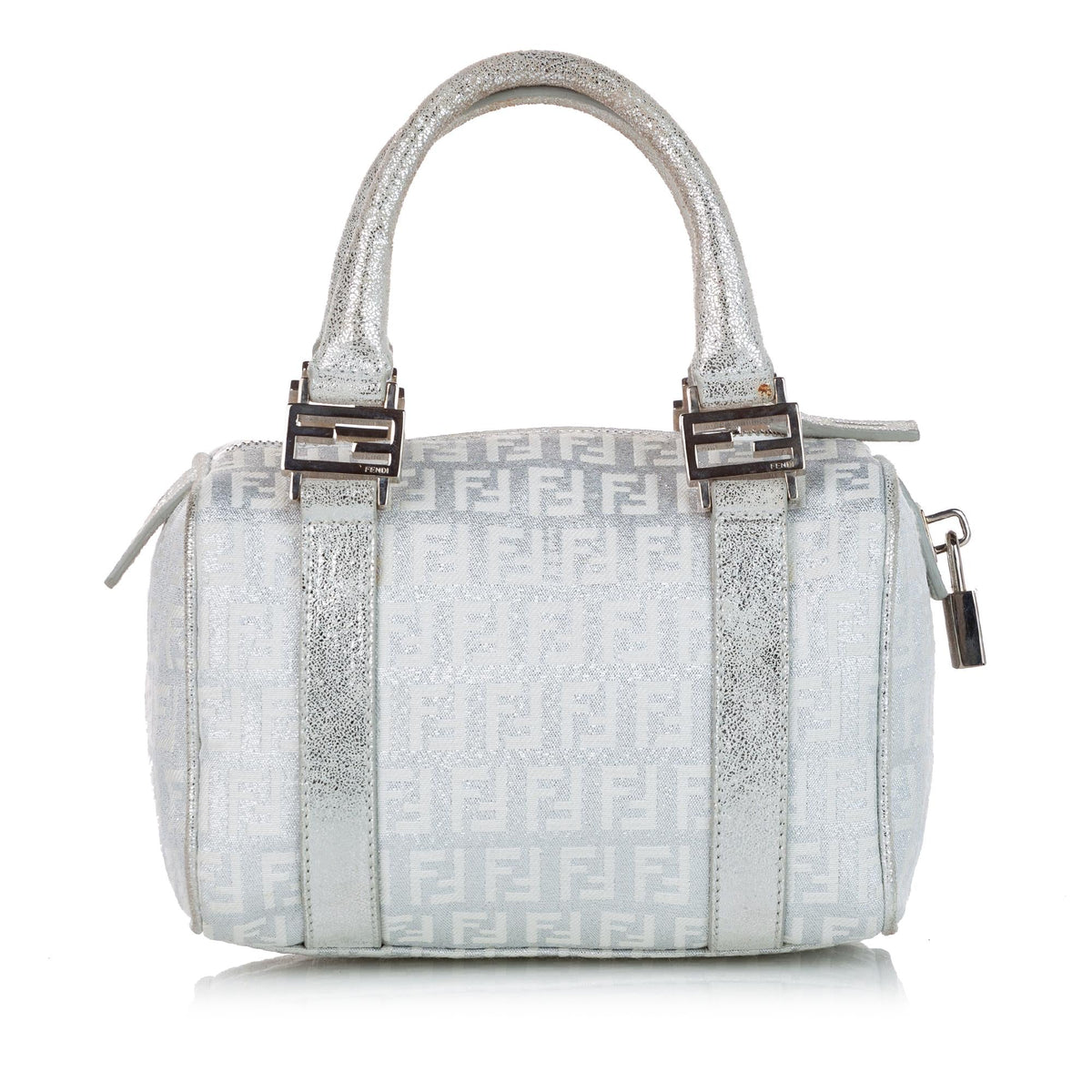 Fendi Zucchino Canvas Boston Bag (SHG-28234) Rovelle Bags