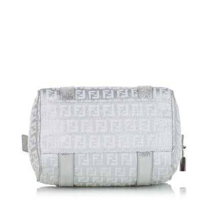 Fendi Zucchino Canvas Boston Bag (SHG-28234) Rovelle Bags