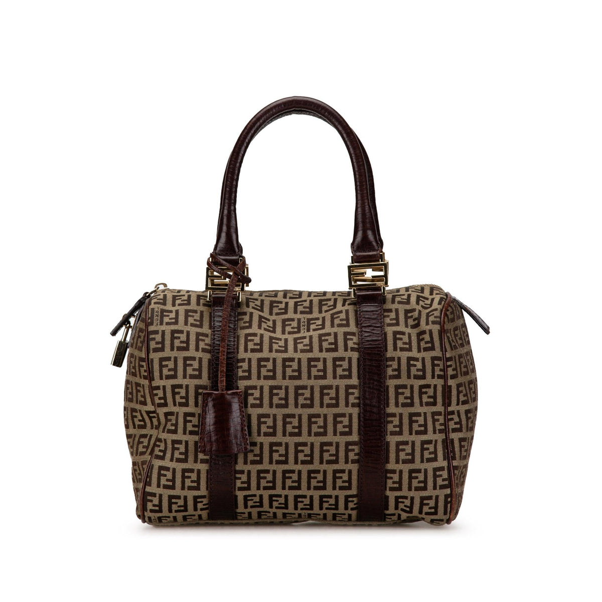 Fendi Zucchino Canvas Boston Bag (SHG-EwXUKb) Rovelle Bags