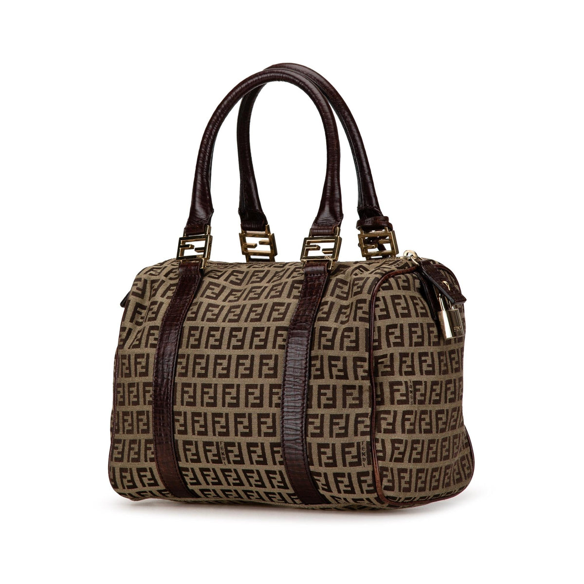 Fendi Zucchino Canvas Boston Bag (SHG-EwXUKb) Rovelle Bags
