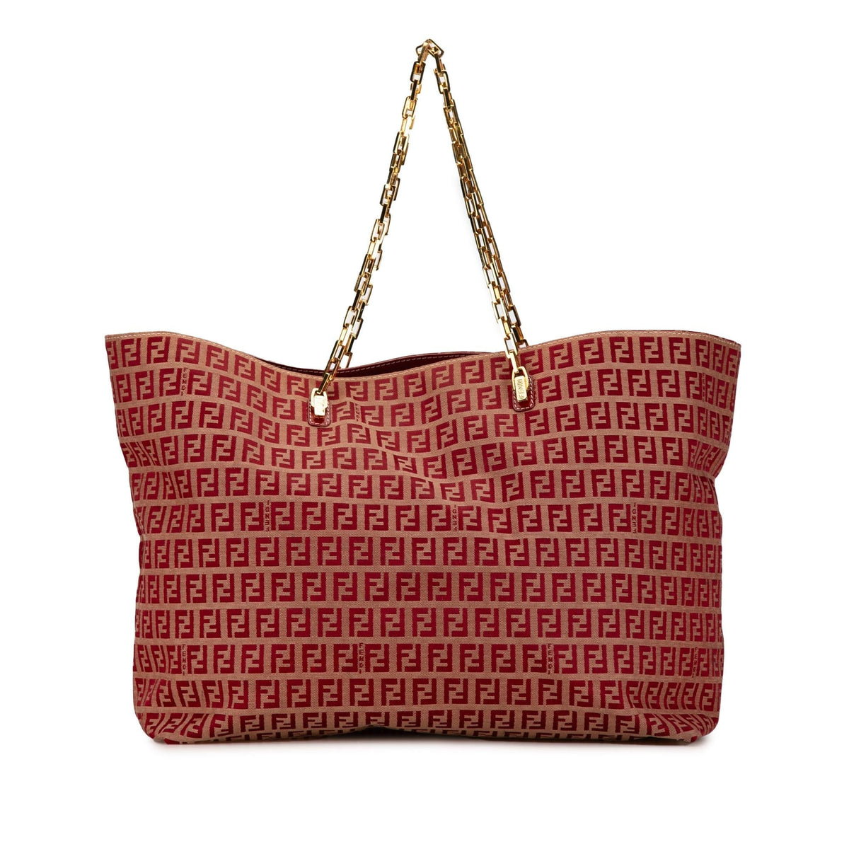 Fendi Zucchino Canvas Chain Tote (SHG-I1242i) Rovelle Bags