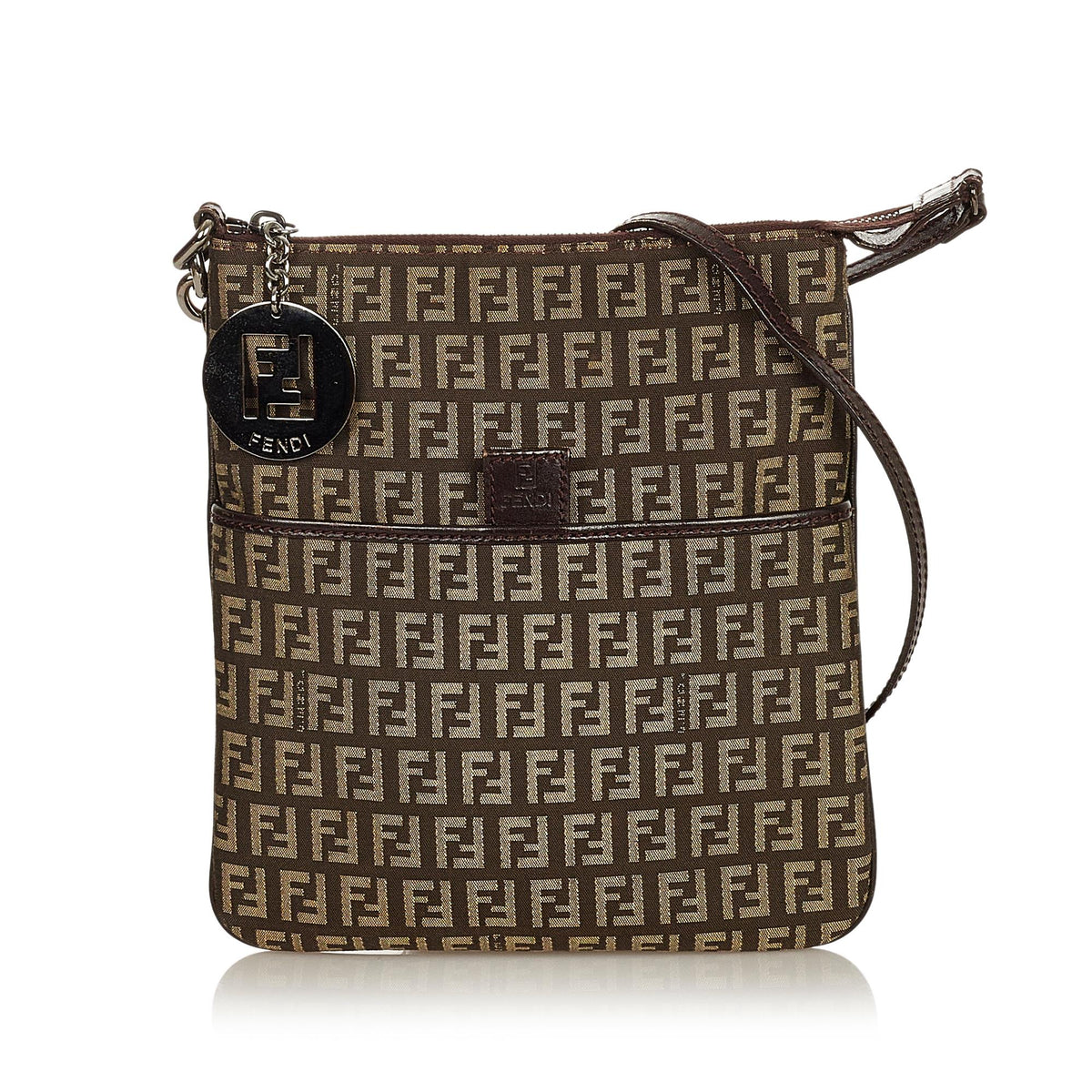 Fendi Zucchino Canvas Crossbody Bag (SHG-26620) Rovelle Bags