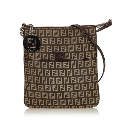 Fendi Zucchino Canvas Crossbody Bag (SHG-26620) Rovelle Bags