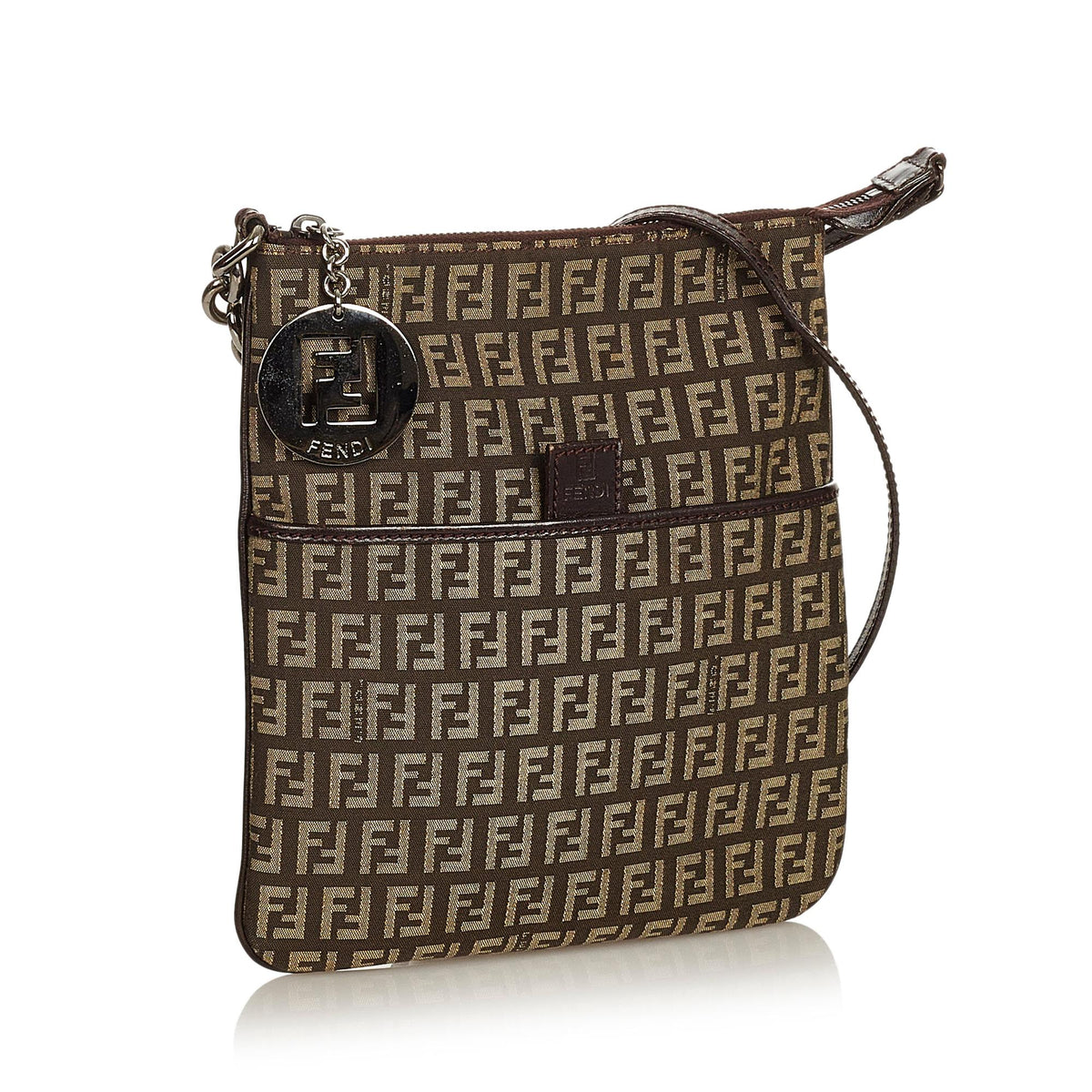 Fendi Zucchino Canvas Crossbody Bag (SHG-26620) Rovelle Bags