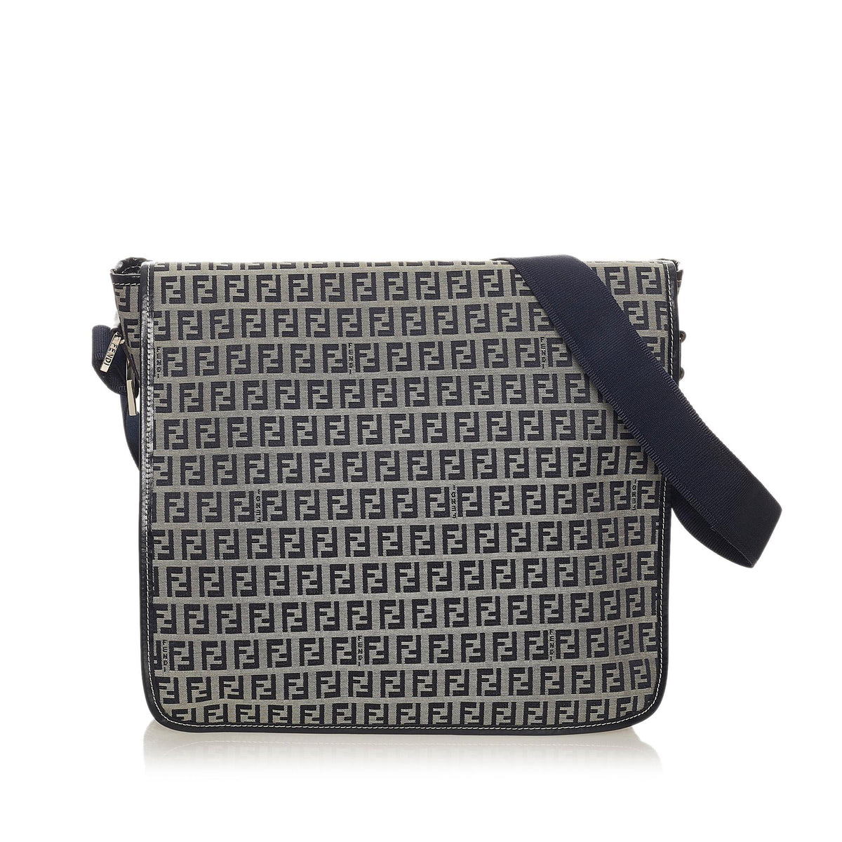 Fendi Zucchino Canvas Crossbody Bag (SHG-27956) Rovelle Bags