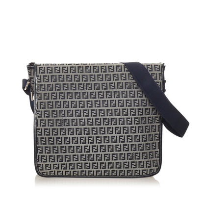 Fendi Zucchino Canvas Crossbody Bag (SHG-27956) Rovelle Bags