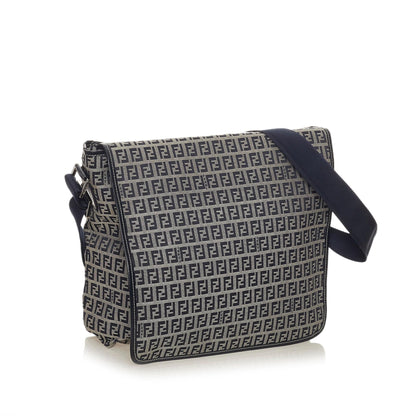 Fendi Zucchino Canvas Crossbody Bag (SHG-27956) Rovelle Bags
